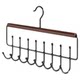 Multifunctional wooden suspender clothes rack to save space