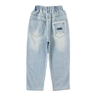 Boys' pants summer thin Tencel wide leg denim trousers