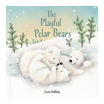 British Jellycats new Christmas product The Playful Polar Bear childrens book early education childrens story picture book