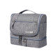 Dry and wet travel toilet bag for men waterproof portable