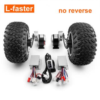 500w dual motor drive 10x6.0-6 air wheel electric kit load 200kg beach trolley