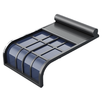 Sun room sunshade roof curtain sunshade roof glass room insulation and cooling outdoor aluminum alloy canopy electric retractable