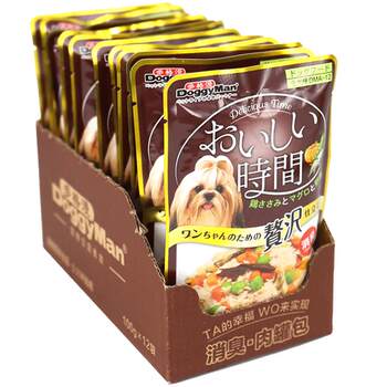 Japan Dogeman Delicious Time Adult Dog Deodorizing Low-Fat Chicken Can Pack 70gX12 Dog Dog Wet Food ອາຫານວ່າງຫມາ