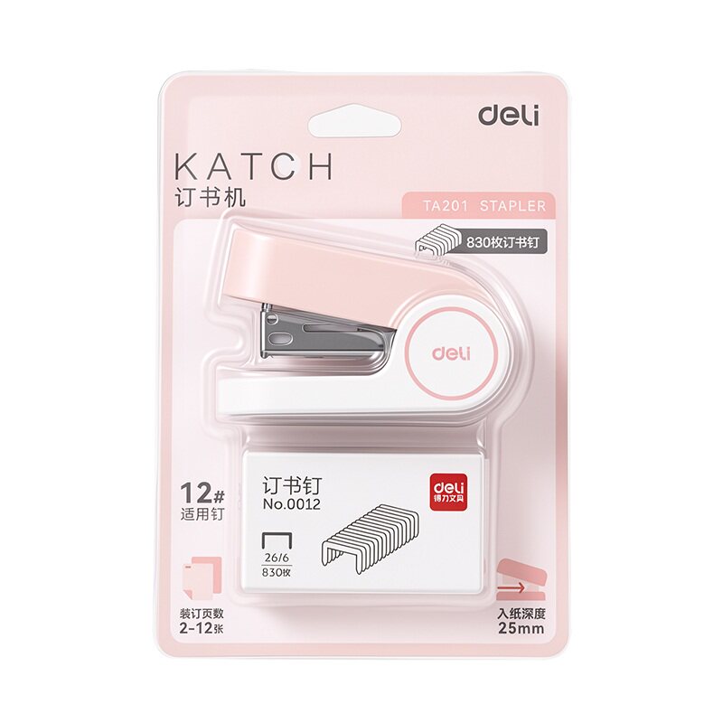 Deli’s new high-looking mini stapler comes with stickers