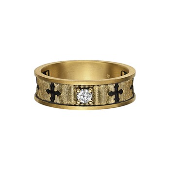 Monologue monologue europa rhapsody hollow cross retro gold ring birthday gift
