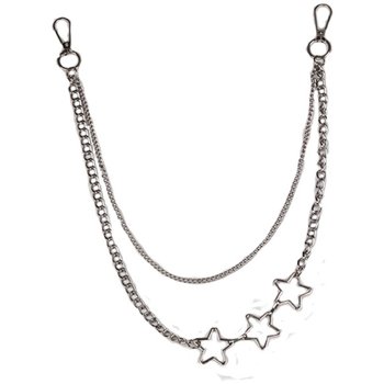 Ins japanese style ami khaki pants chain versatile chain