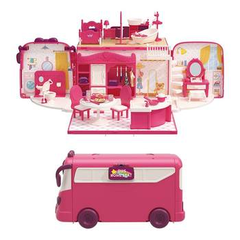 Children's toy girls 3 to 6 years old play house little princess doll house 2025 popular gift girls 2 birthday 4