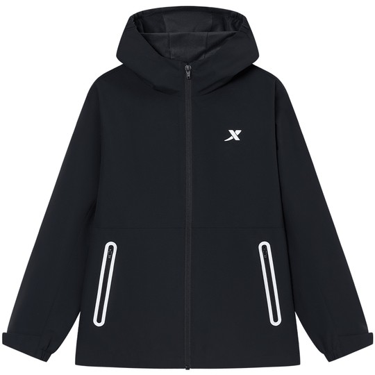 Cortavientos cálido | Xtep Ropa para niños Chaqueta Cortavientos para niños Top Deportivo de Invierno para niños más Chaqueta Gruesa cálida de Terciopelo