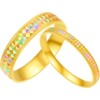 Saturday blessing gold women's price 5G pure gold fantasy car flower diamond ring men's ring women's ring holiday holiday gift