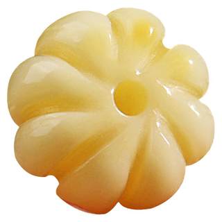 Trustworthy Russian Beeswax Carved Pumpkin Beads