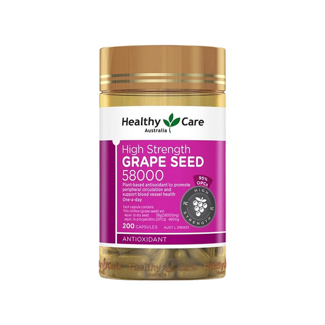 HealthyCare Grape Seed Capsules 200 Capsules
