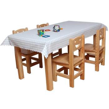 Plaid ins dining table fabric pvc dirty anti-table cloth Plaid ins dining table fabric pvc dirty anti-table cloth