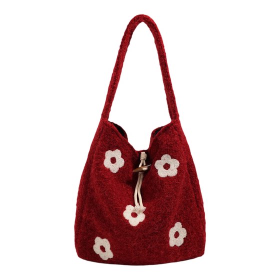 New plush tote bag sweet shoulder bag