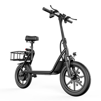 New foldable electric bike for adults and girls to pick up and drop off children