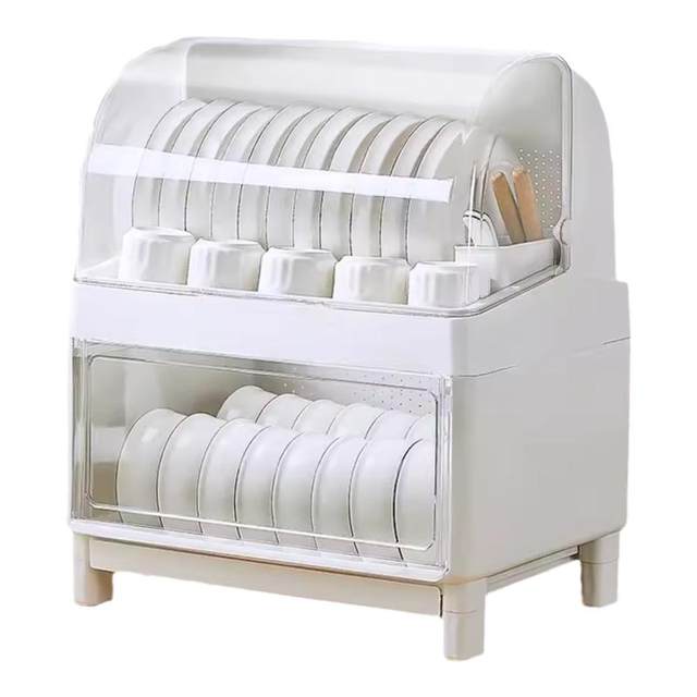Japanese dish storage rack storage box cupboard home kitchen storage box drain rack tableware storage rack storage cabinet