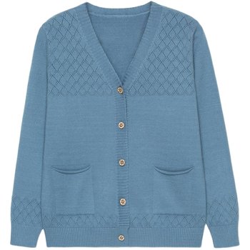 Knitwear ແມ່ຍິງ 2022 ພາກຮຽນ spring ໃຫມ່ແບບເກົາຫຼີແບບແຂນຍາວສັ້ນ Cardigan Sweater Jacket ວ່າງຄໍຕະຫຼອດຄົນອັບເດດ: