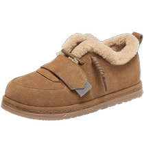 Camel Outdoor Shoes Womens Shoes 2024 Autumn and Winter New Retro Two-Color Fashion Casual Snow Boots Womens Comfortable Warm and Light