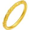 Saturday Fu Gu method gold ring for women cherry blossom pattern priced pure gold ring bracelet holiday gift
