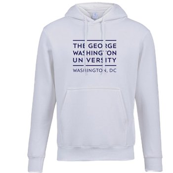 GWU George Washington University hooded fleece sweatshirt ຫ້ອງຮຽນເຄື່ອງແບບບາງ hooded sweatshirt ເຄື່ອງທີ່ລະນຶກຂອງພັກ