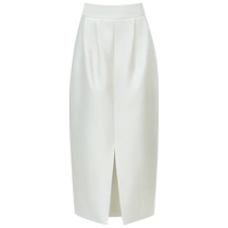 (50% off for 3 pieces) COCOBELLA light luxury style mercerized texture front slit skirt womens suit skirt HS542B