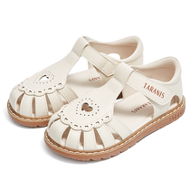 Terranis meta childrens shoes childrens sandals 2024 summer new style Baotou hollow little girl soft sole princess shoes