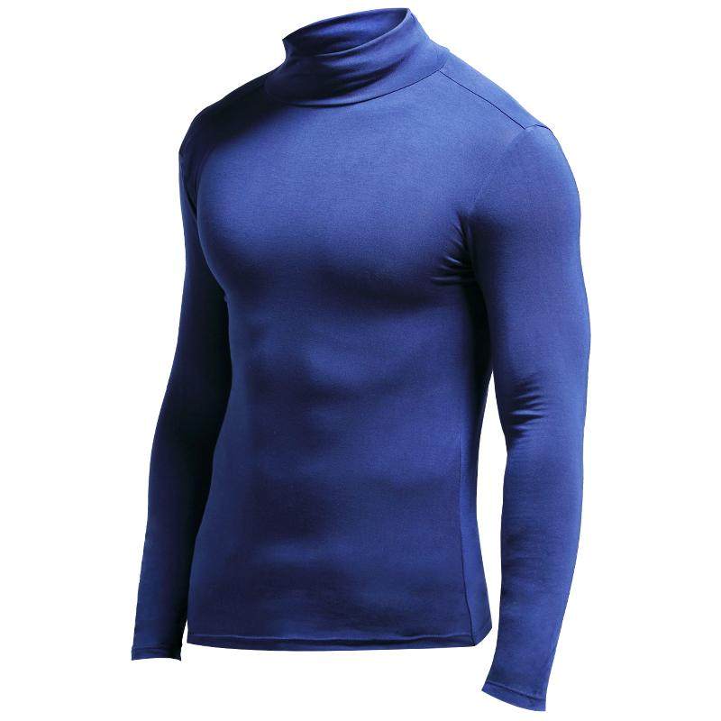 莫代尔秋衣男士半高领保暖内衣打底衫薄款单件内穿修身长袖上衣服