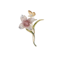 (Self-operated) she’s Akiko Monet impression light luxury embroidery flower brooch niche high-end exquisite corsage