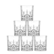 Cliton glass wine glasses whiskey cups 6-pack European crystal glass carved beer spirits glasses