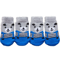 Pet dog dog socks not dropping off foot anti-slip foot cover Anti-arrest teddy Bears Bear Legs Sleeve All Season Small Kitty Shoes