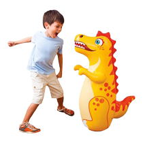 大号不倒翁 恐龙 海豚 大鳄鱼 充气玩具卡通健身早教拳击孩子玩具