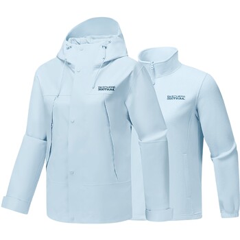 Skechers new autumn women's three-in-one waterproof jacket outdoor clothing comfortable and fashionable top