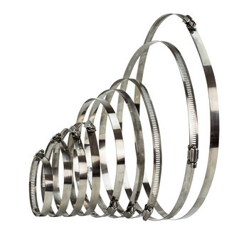 Pipe hoop stainless steel glossy aluminum foil fastener clamp