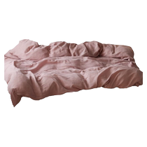 Solid color cotton double layer wrinkled yarn quilt cover single piece 100 pure cotton 150x200x230 spring and summer single quilt cover sheet