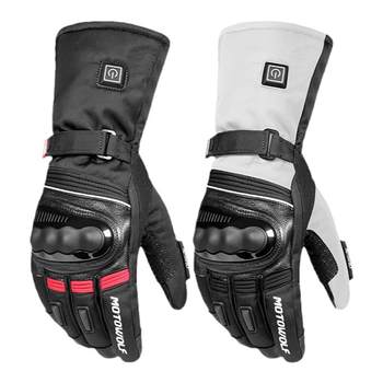 Winter warm and windproof leather temperature-regulating heated gloves