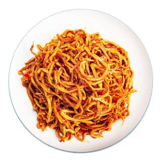 2 bottles of dried papaya strips, crispy and refreshing, as an appetizer