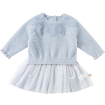 David Bella childrens clothing girls knitted dress childrens winter clothing childrens baby skirt baby princess dress