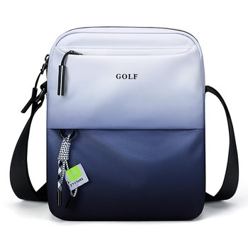 Golf shoulder bag men's crossbody bag gradient casual sports backpack lightweight small shoulder bag portable mobile phone bag