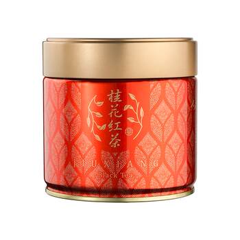 Nine-flavor ancient scented osmanthus black tea canned 50g