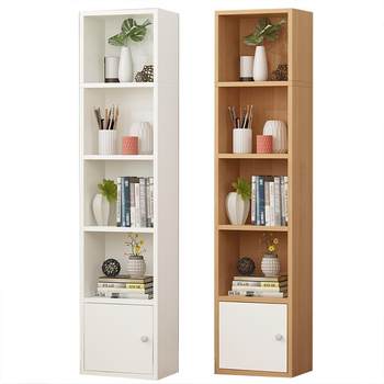 Bookshelf floor corner multi-layer slit storage rack
