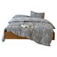 Lazy and quiet and luxurious cotton color woven large jacquard four-piece set Pure cotton sheet quilt cover 1.5m1.8 bedding set