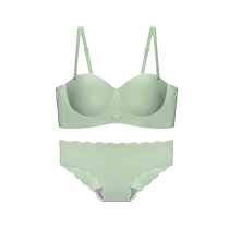 2 pieces ~ Round breast expansion bra for women with small breasts gathered to reveal large breasts seamless half cup strapless non-slip bra