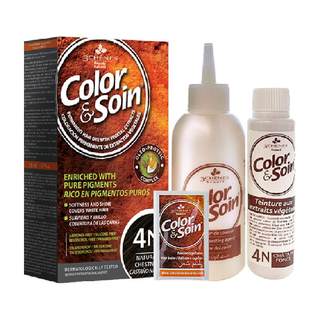 法国原装进口三橡树植物染发剂正品天然不刺激染发膏遮白