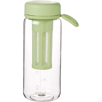 Kawashimaya coffee cold brew cup portable summer water cup for girls with tea separator tea leaf cup cold brew tea cup
