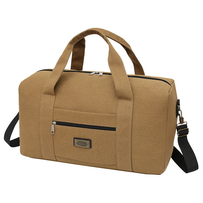 Canvas travel bag hand luggage bag men's and women's fitness bag