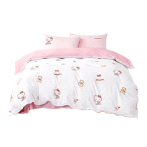 Mercury Home Textiles Maternal and Infant Category A Cotton Three-Four-Piece Childrens Antibacterial Kit Hello Kitty Sheets and Quilt Covers 24 New Products