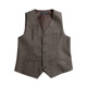 Vest Slim Retro Herringbone Casual Vest Slim