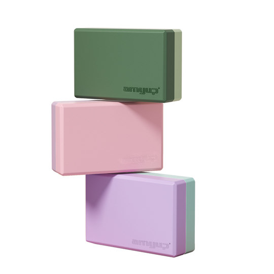 艾迈双色瑜伽砖女成人专用高密度初学者瑜伽馆辅助工具砖块泡沫砖