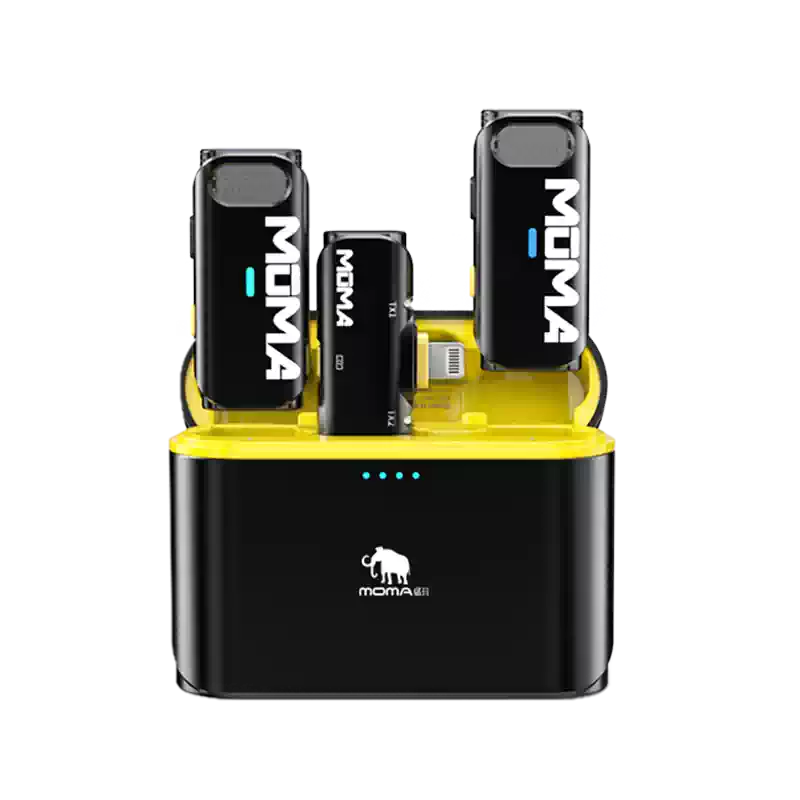 猛玛LARK MIX纽扣无线麦克风领夹收音麦直播专用一拖二猛犸MOMA