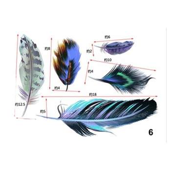 ລົດໃຫມ່ DIY ສະຕິກເກີ feather ສ່ວນບຸກຄົນສ້າງສັນ 3D scratch ອອກແບບສະຕິກເກີລົດ