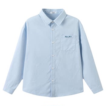 Balabala children's denim shirt fashionable cotton top